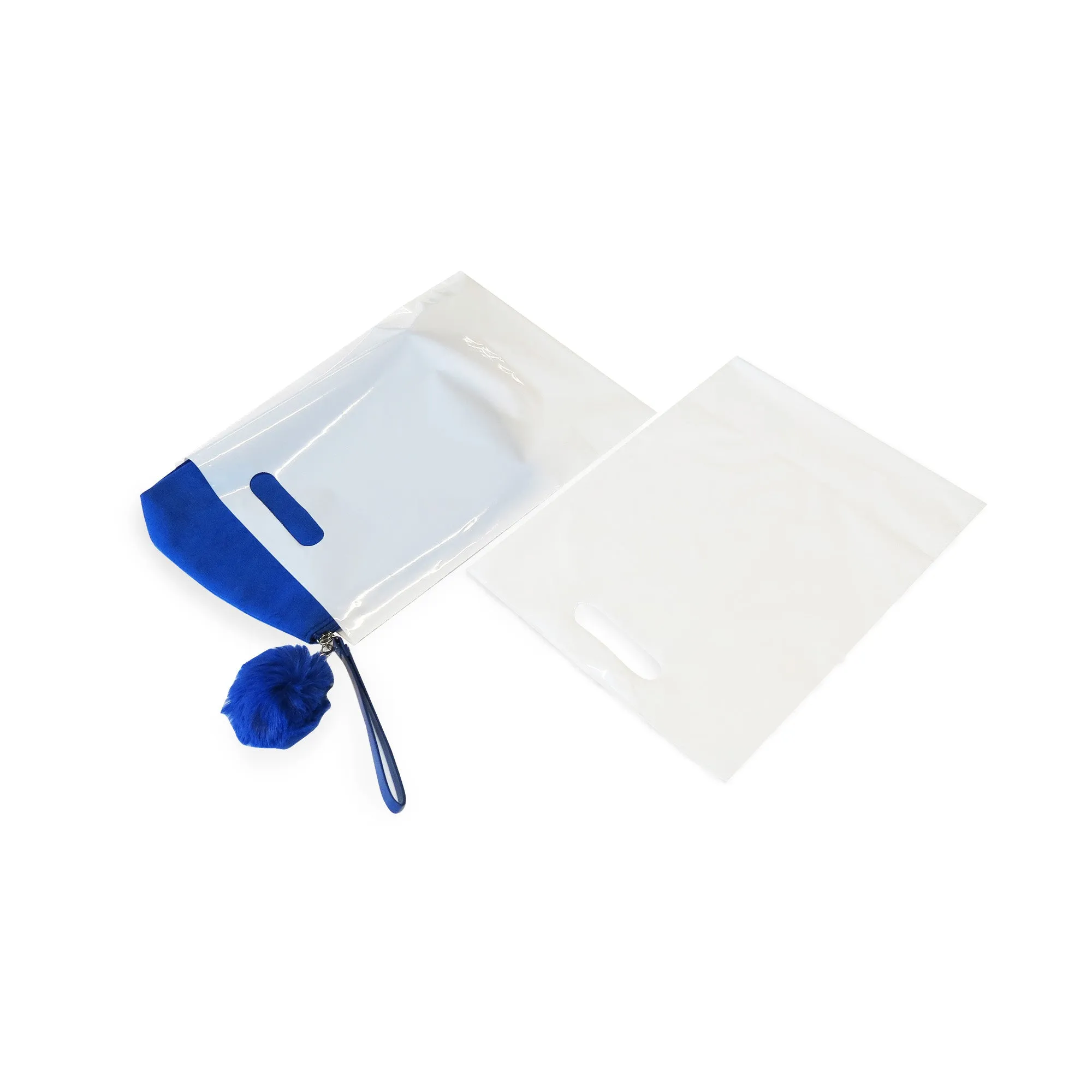 12" x 15" x 2.25 mil White 25% Post Consumer Recycled Plastic Merchandise Bags with Die-Cut Handles, Printed Message (Case of 1,000)