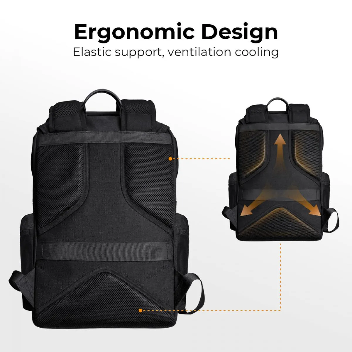 15.6" Camera Backpack Bag 25L with Laptop Compartment for DSLR/SLR Mirrorless Camera Case for Sony Canon Nikon Camera/Lens/Tripod Parts