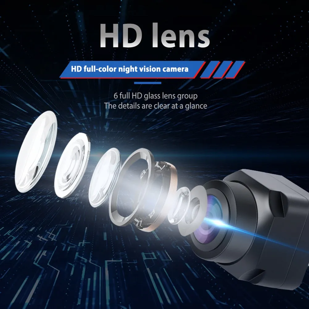 360 Panoramic Camera All-round Wired Ahd720 Dash Cam Night Vision