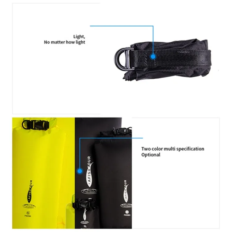 AFISHTOUR Outdoor Bunch Storage Bag Multi-Function Light Thin Waterproof Storage Bag, Size: 5L(Yellow)