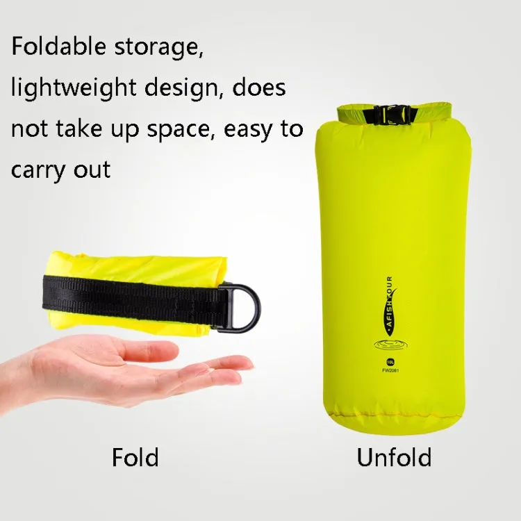 AFISHTOUR Outdoor Bunch Storage Bag Multi-Function Light Thin Waterproof Storage Bag, Size: 5L(Yellow)