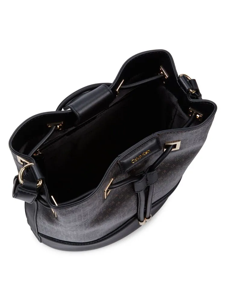 Ash Calvin Klein Bucket Bag in Khaki Brown