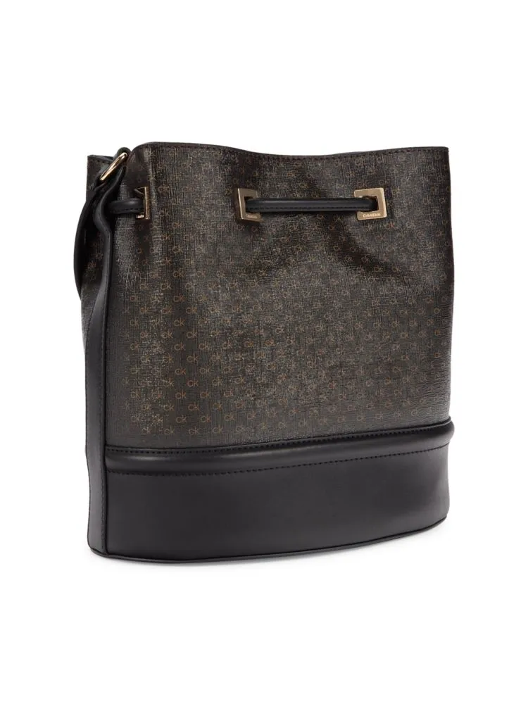 Ash Calvin Klein Bucket Bag in Khaki Brown