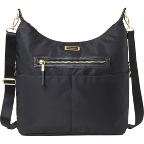 Baggallini Samantha Hobo Black Nylon