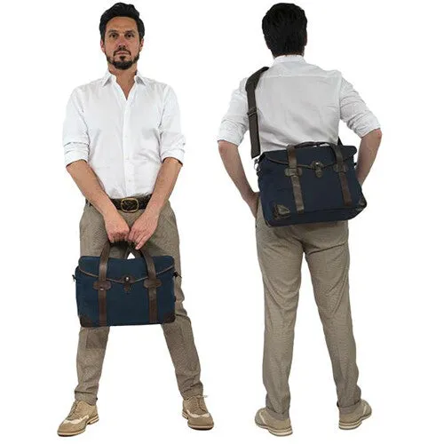 Barber Shop Medium Messenger "Bob Cut" - Dark Brown Leather