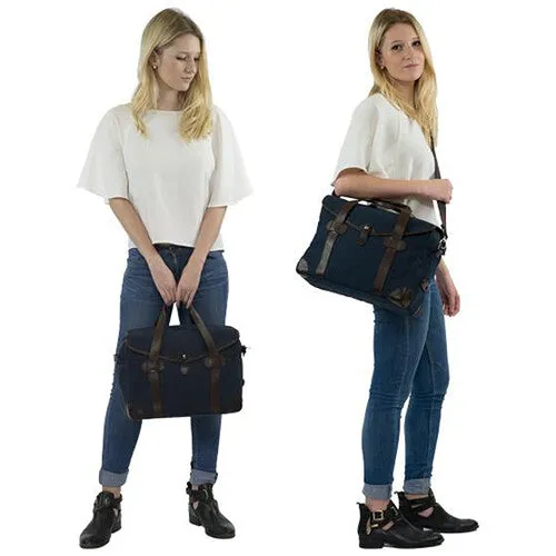 Barber Shop Medium Messenger "Bob Cut" - Dark Brown Leather