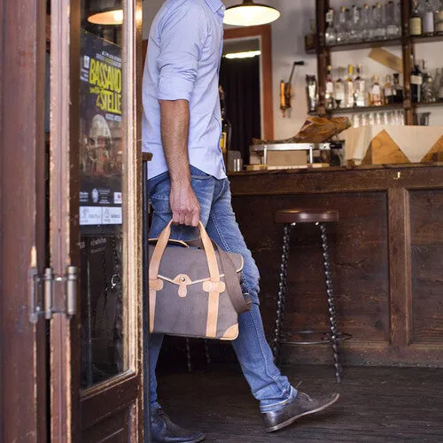 Barber Shop Medium Messenger "Bob Cut" - Dark Brown Leather