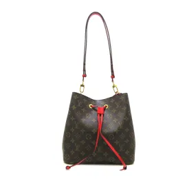 Brown Louis Vuitton Monogram Neonoe MM Bucket Bag