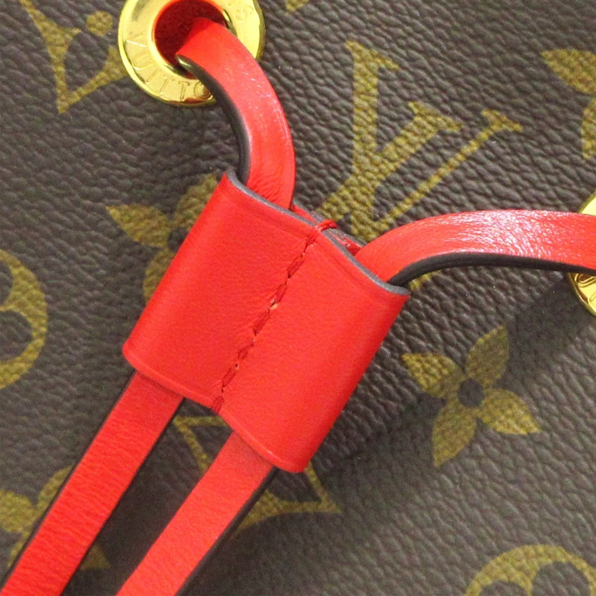 Brown Louis Vuitton Monogram Neonoe MM Bucket Bag