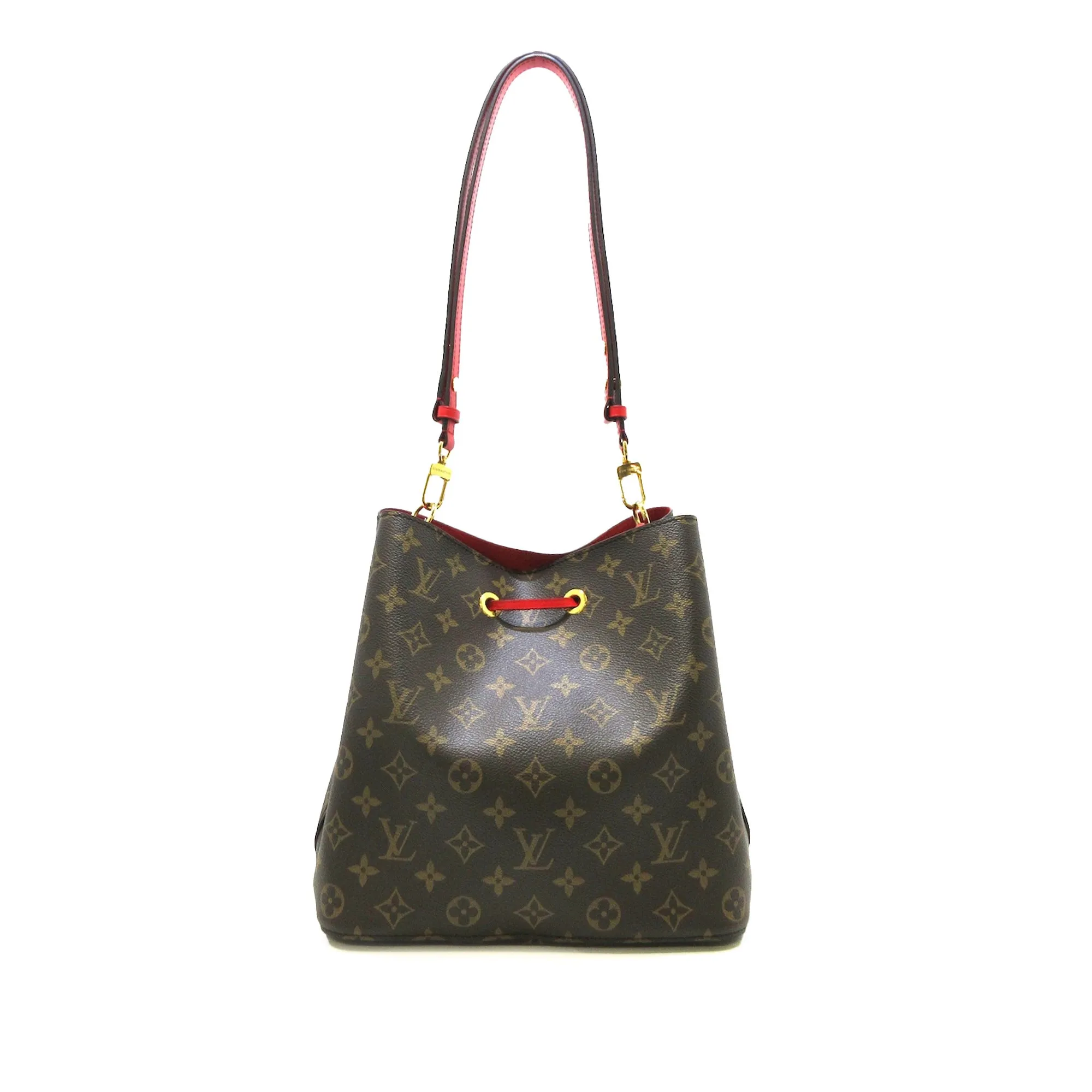 Brown Louis Vuitton Monogram Neonoe MM Bucket Bag