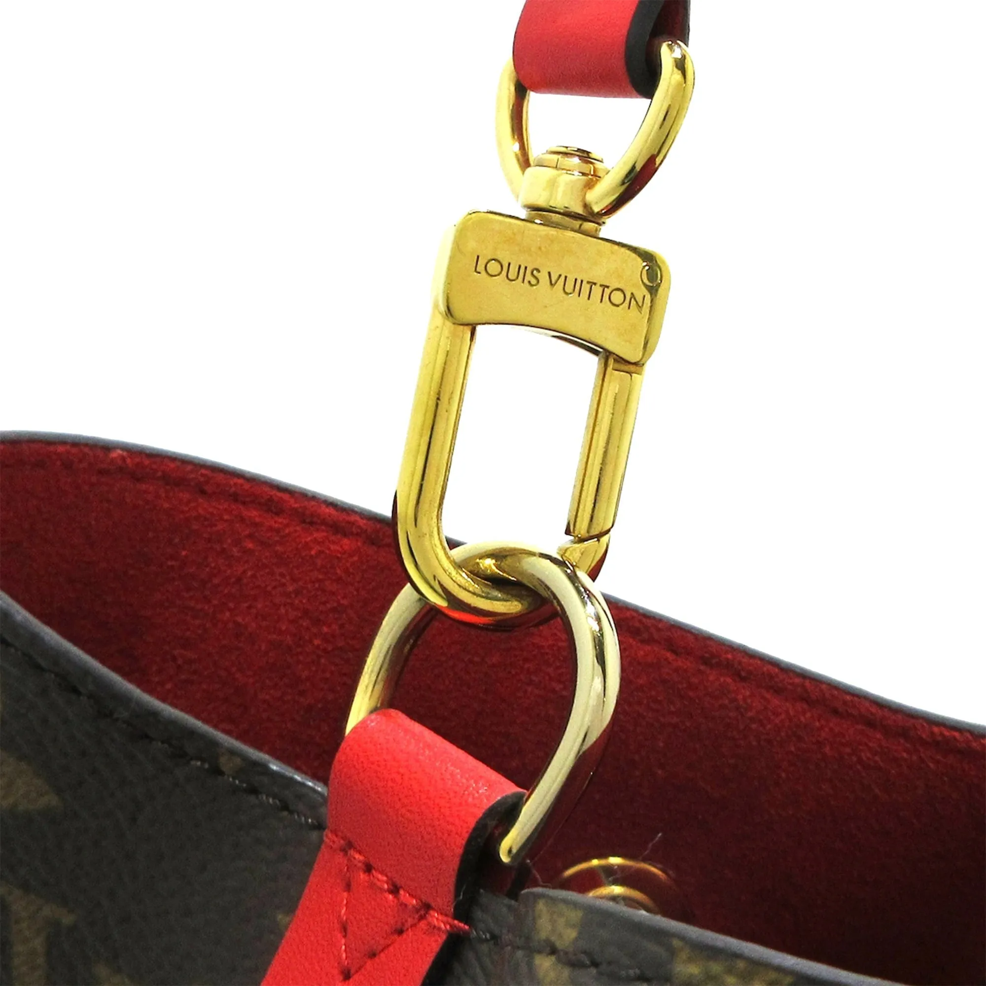 Brown Louis Vuitton Monogram Neonoe MM Bucket Bag