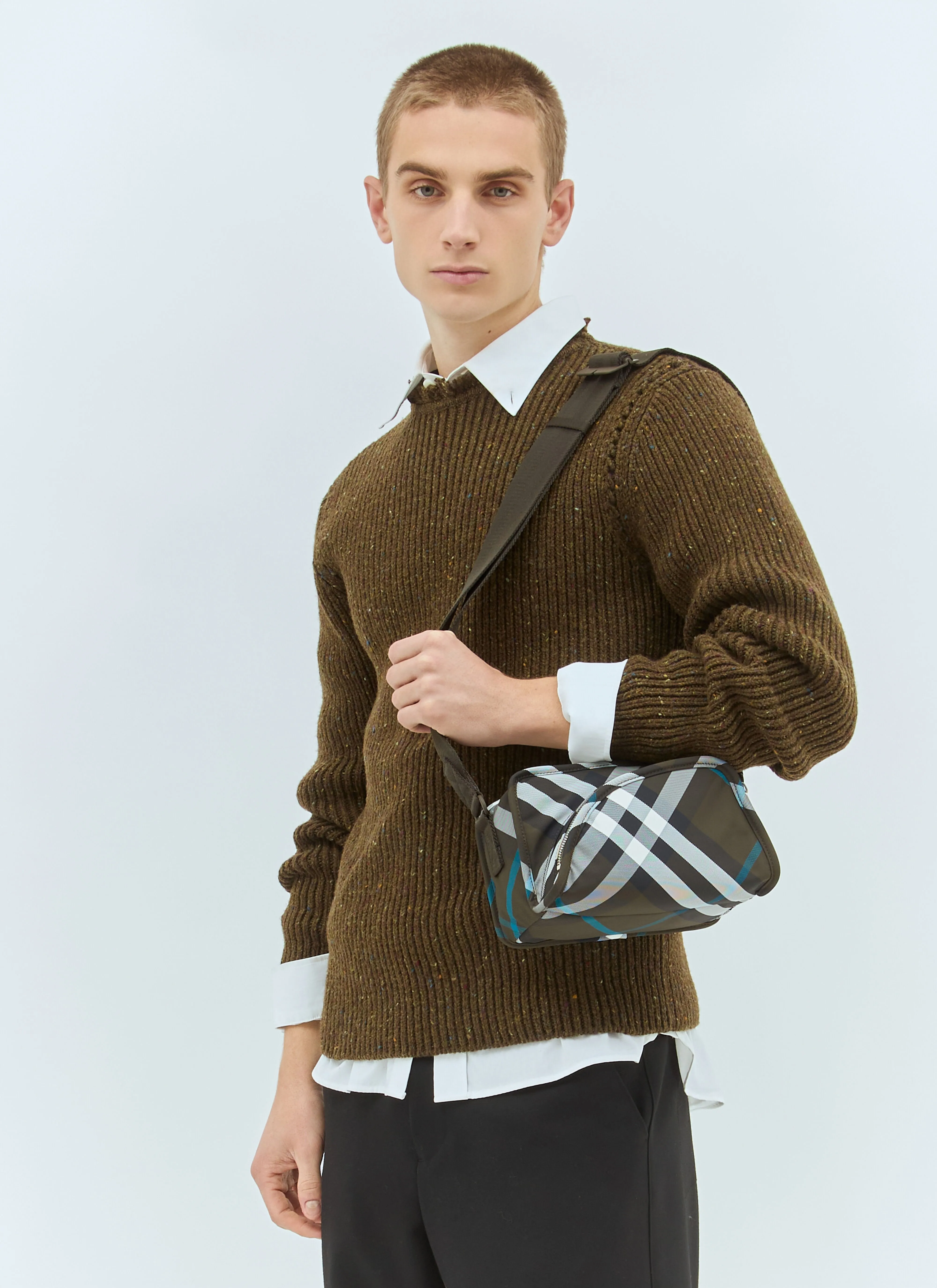 Burberry Men Shield Camera Bag