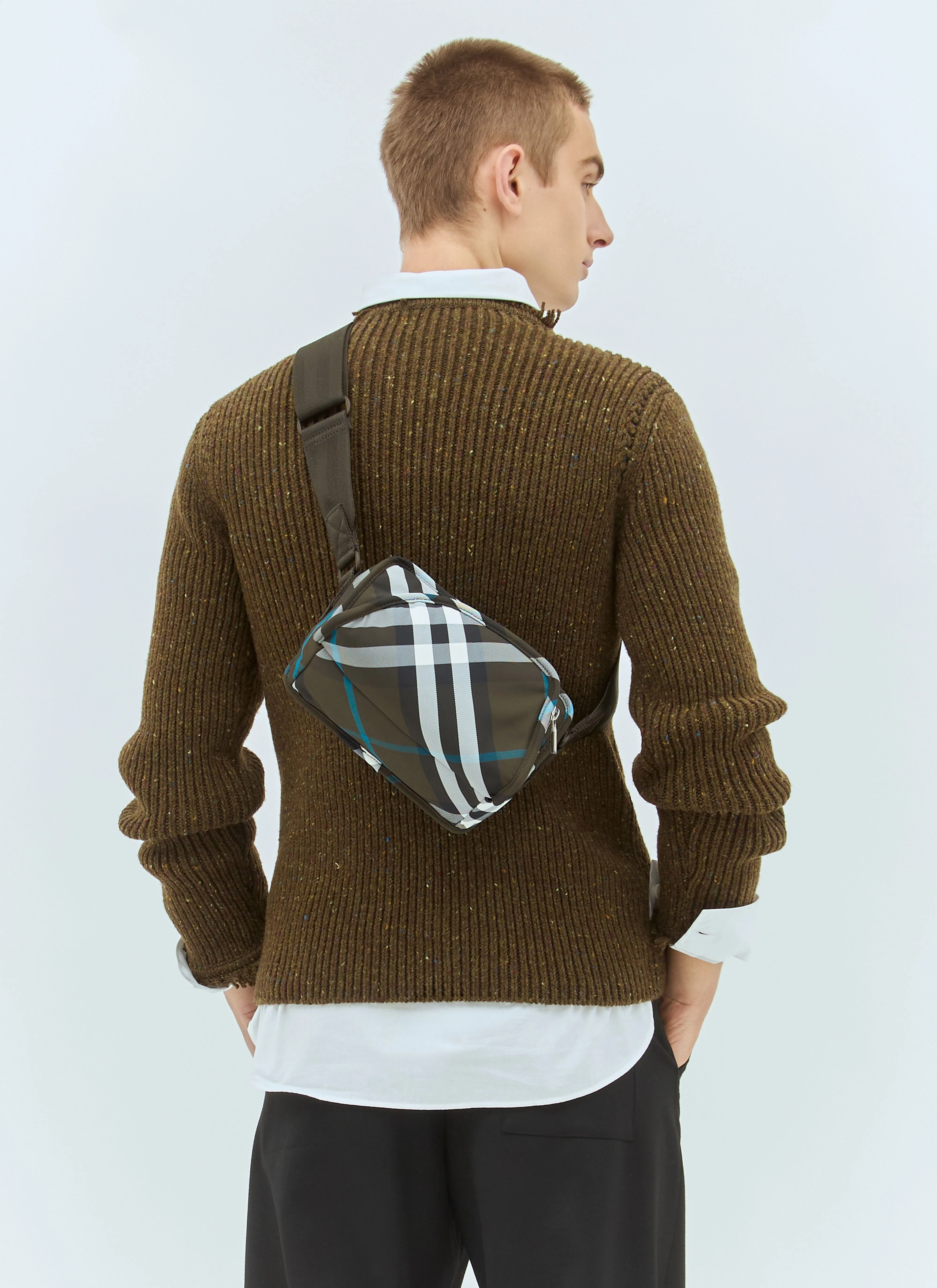 Burberry Men Shield Camera Bag