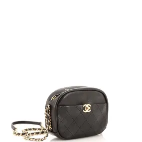 Casual Trip Camera Case Quilted Goatskin Small