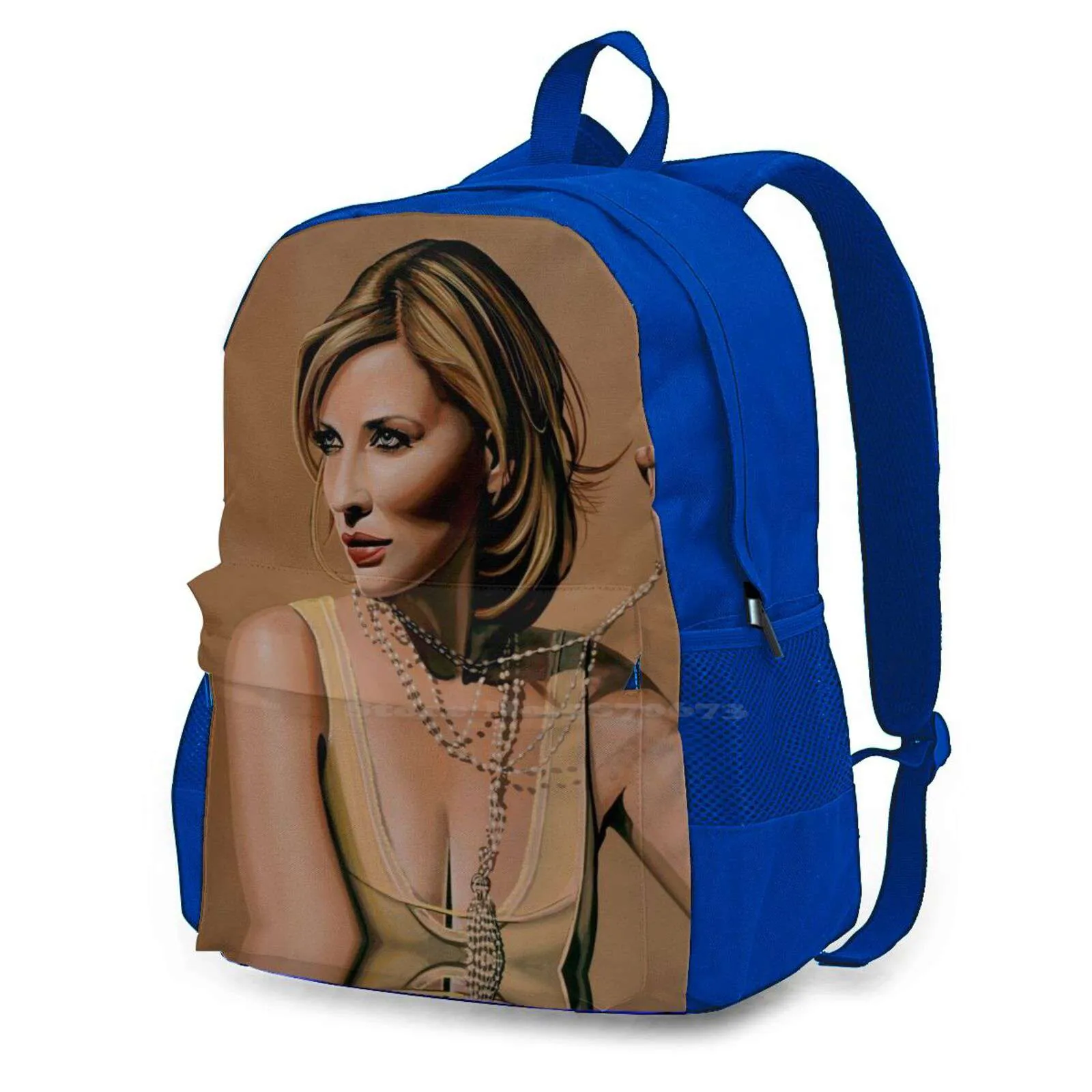 Cate Blanchett Painting School Bag Big Capacity Backpack Laptop 15 Inch Cate Blanchett Elizabeth Paul Meijering Elf The Aviator