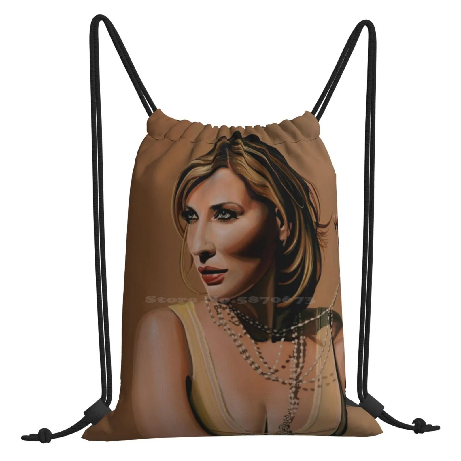 Cate Blanchett Painting School Bag Big Capacity Backpack Laptop 15 Inch Cate Blanchett Elizabeth Paul Meijering Elf The Aviator