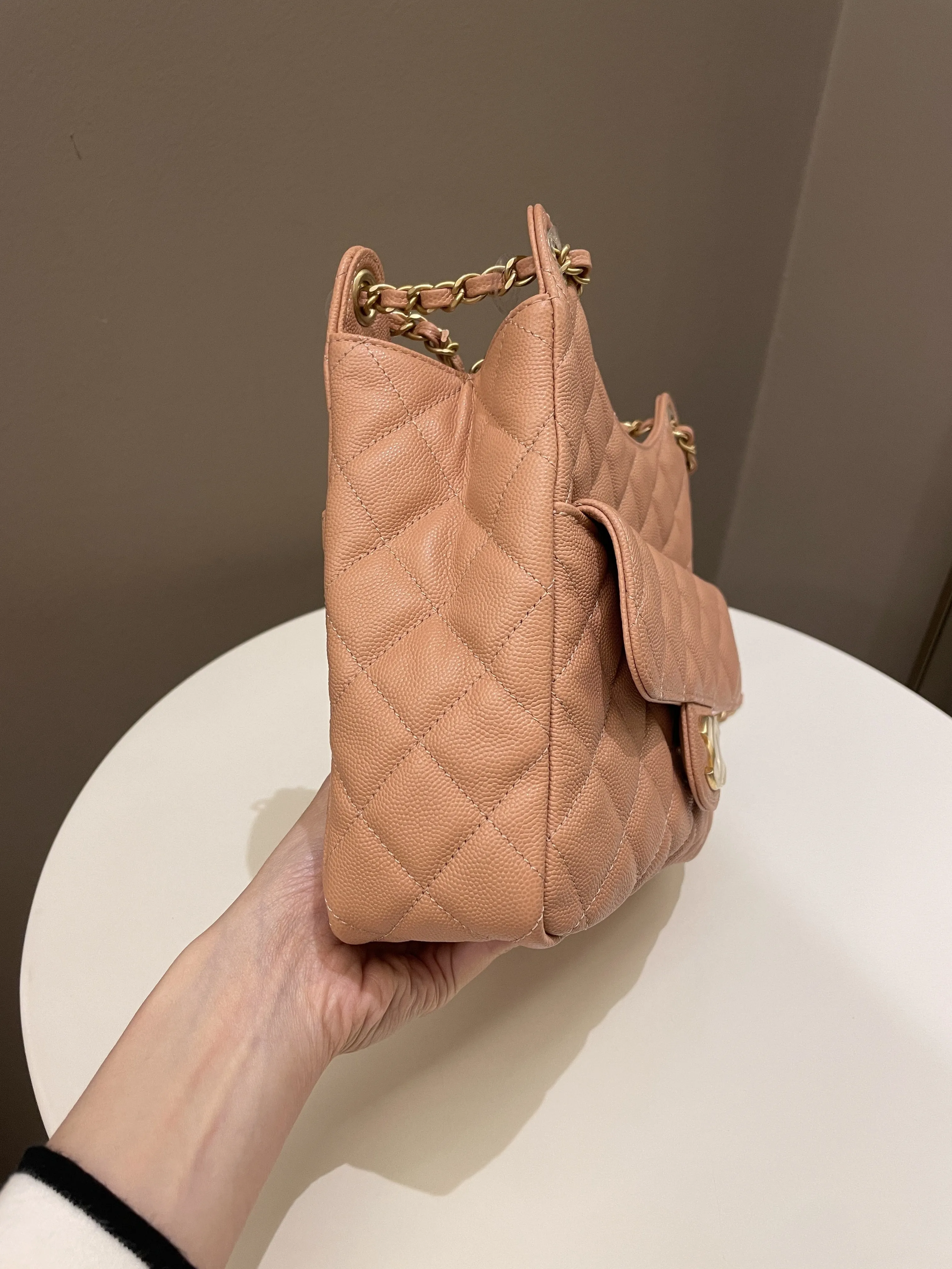 Chanel 23P Hobo Bag Caramel Caviar