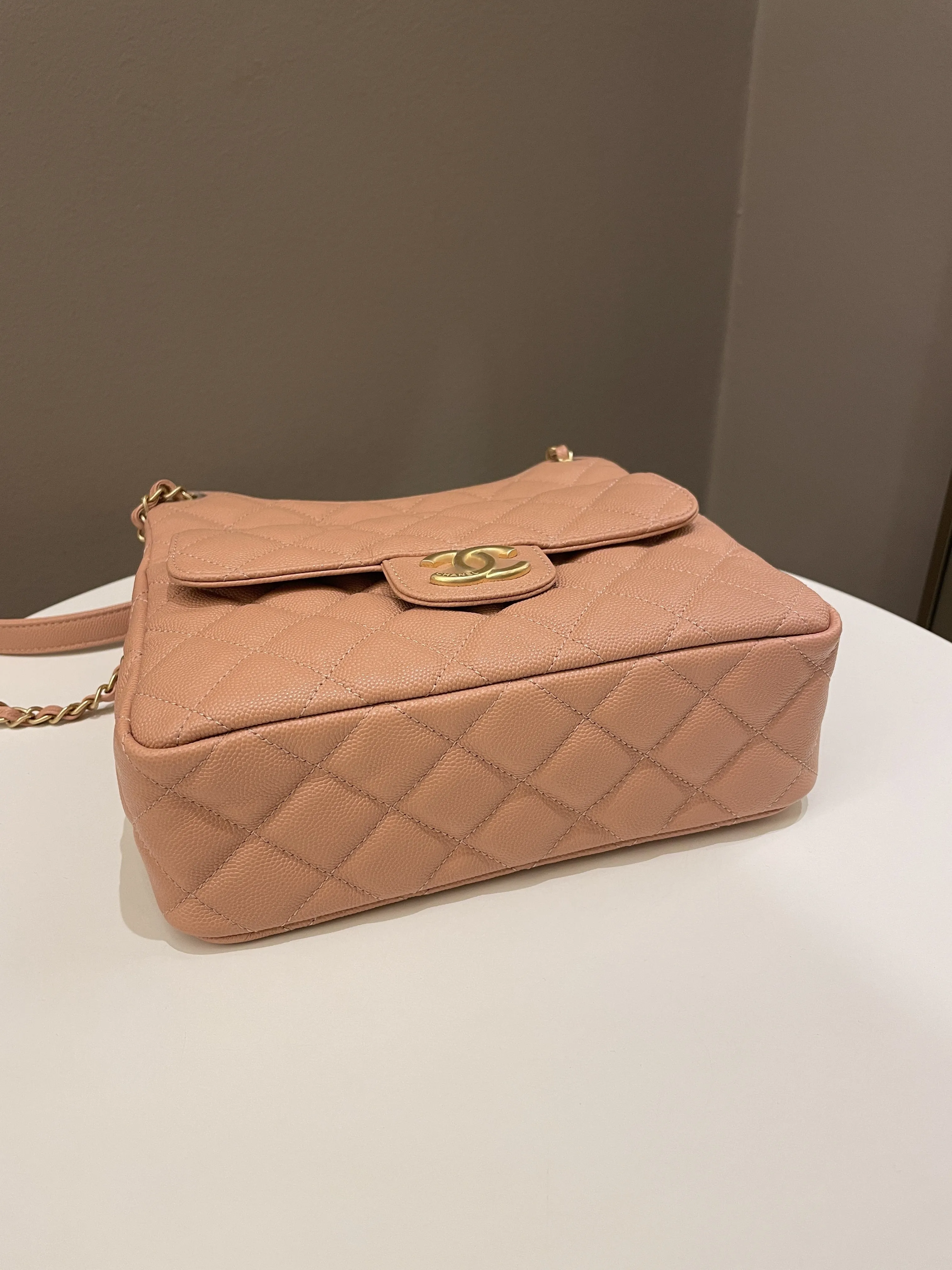Chanel 23P Hobo Bag Caramel Caviar