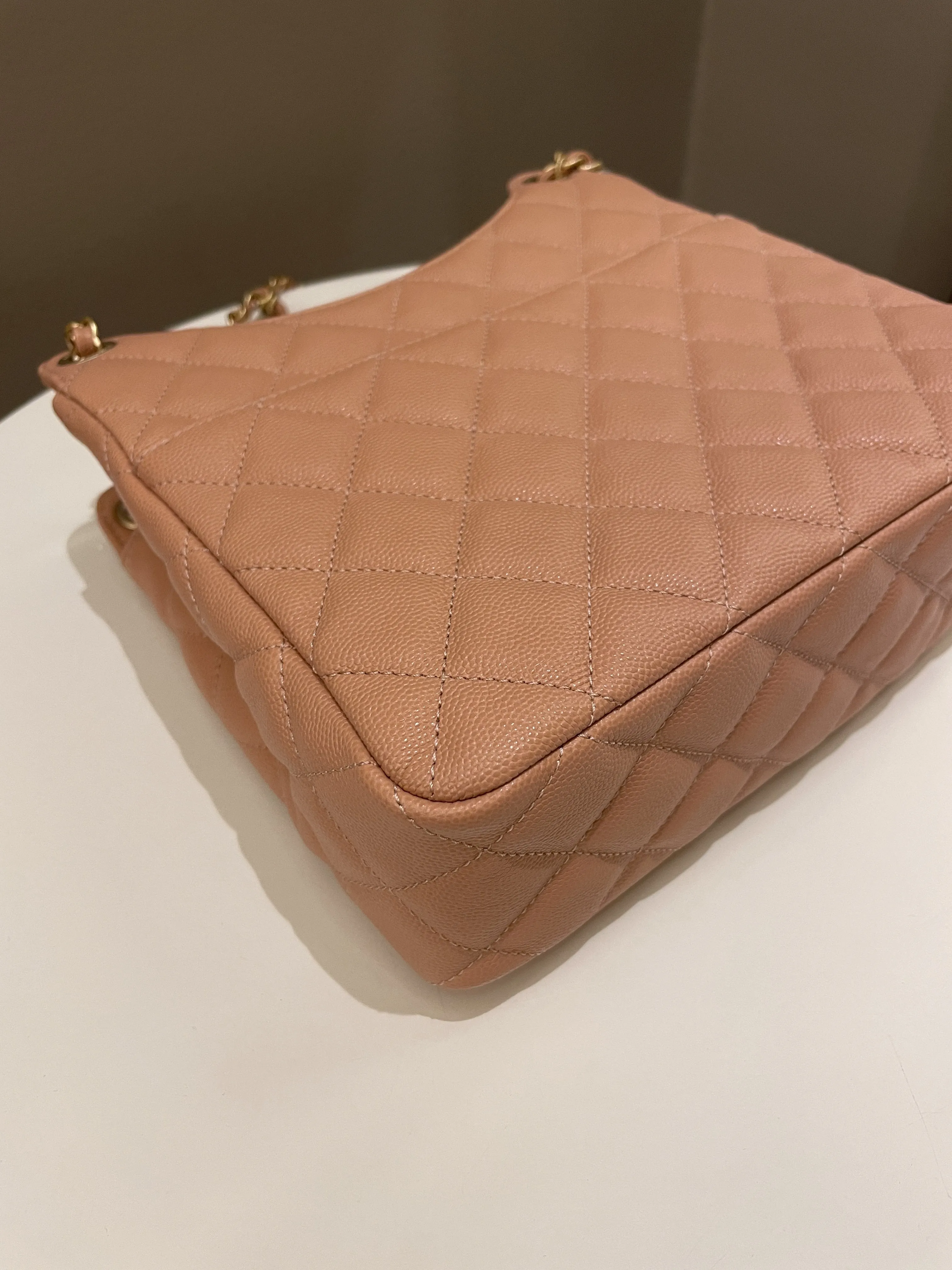 Chanel 23P Hobo Bag Caramel Caviar