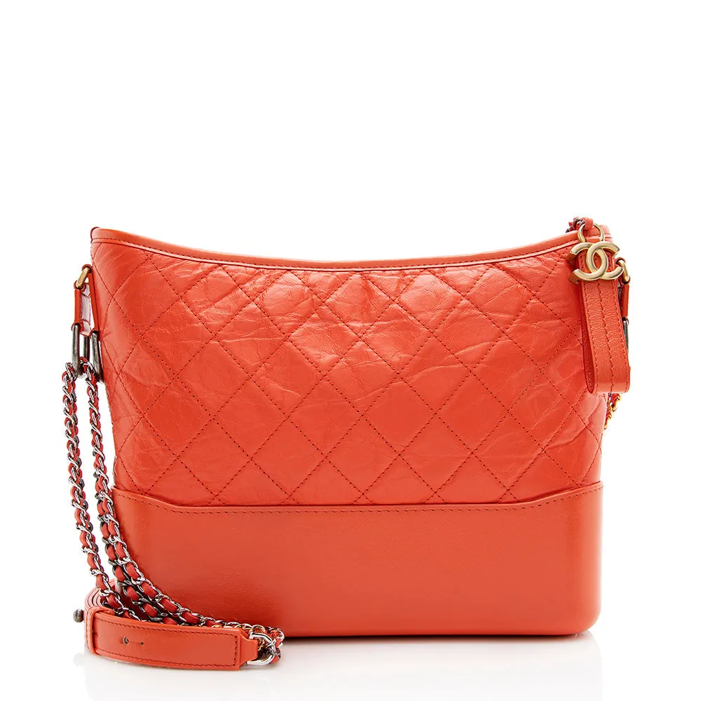 Chanel Aged Calfskin Gabrielle Medium Hobo (SHF-21432)