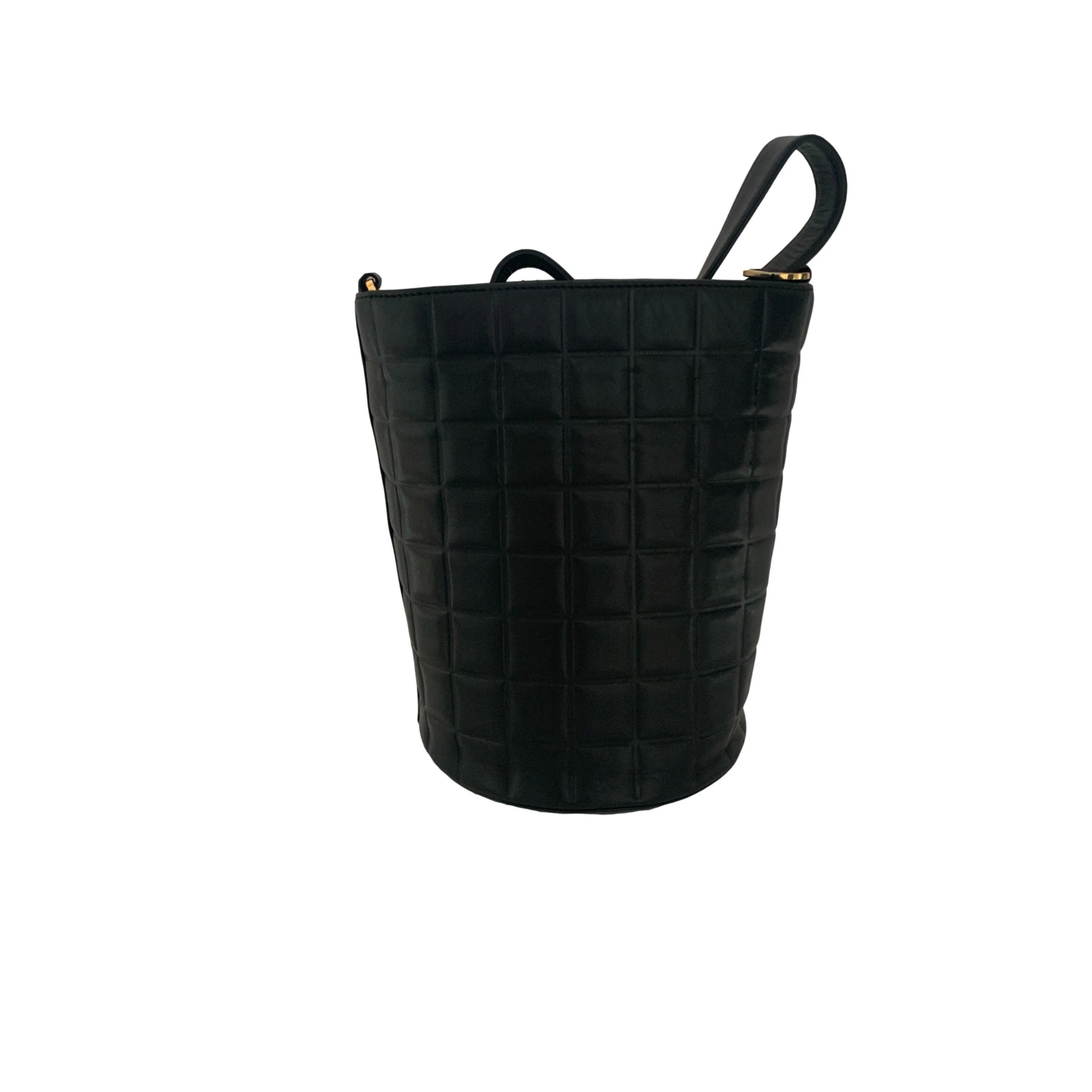 Chanel Black Lambskin Bucket Bag