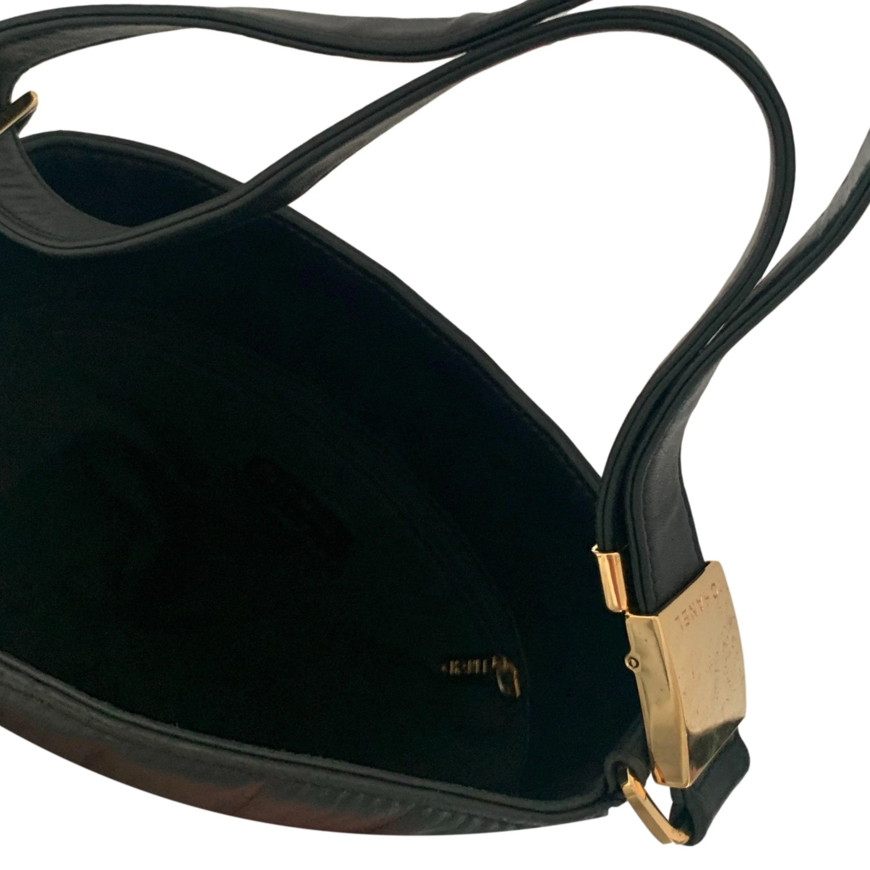 Chanel Black Lambskin Bucket Bag