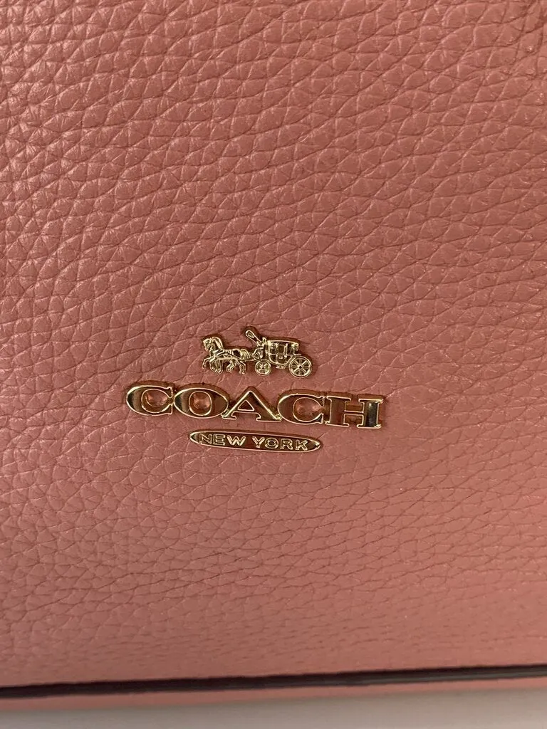 Coach Pink Leather Clarkson Hobo Handbag