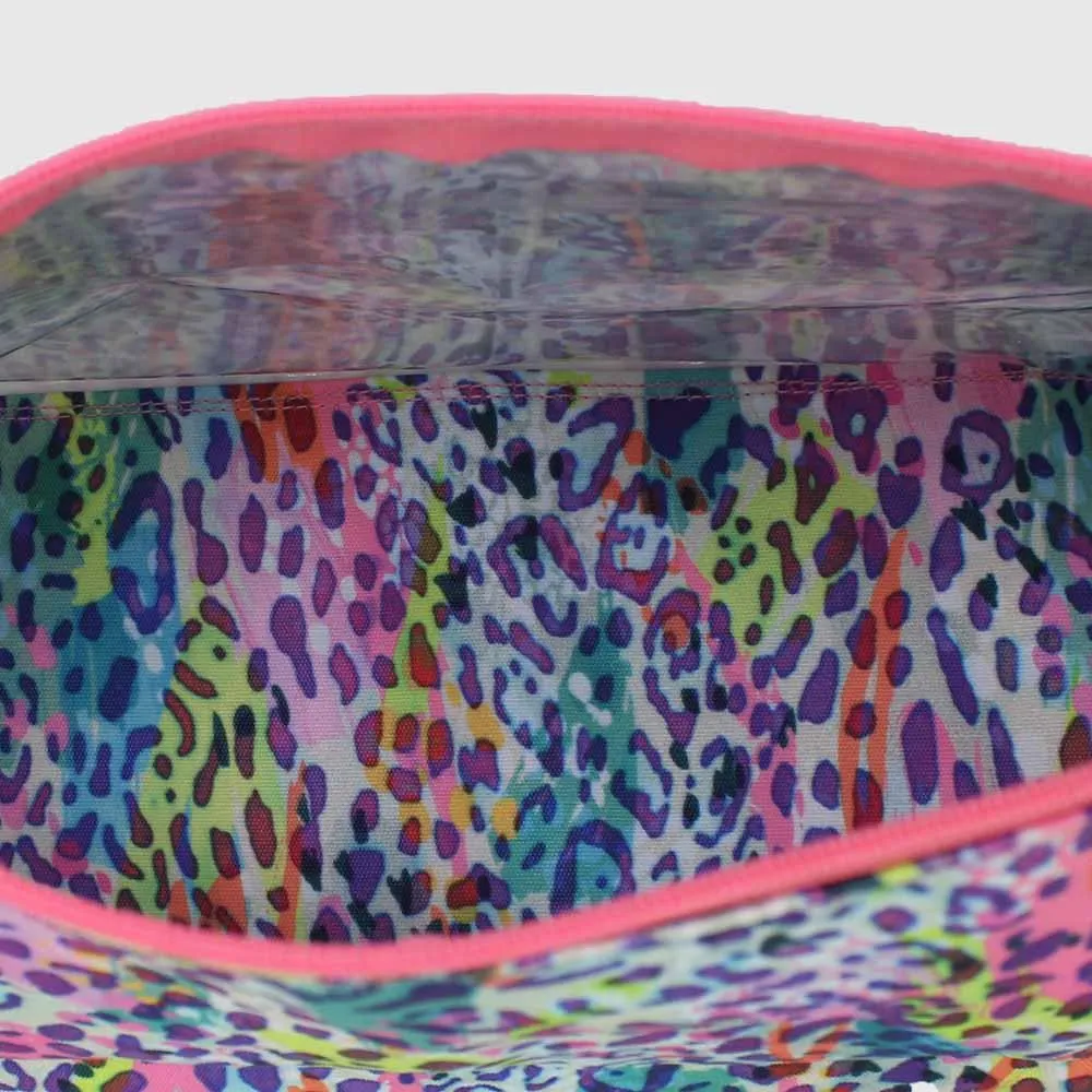 Cubs Colorful Leopard Large Pouch
