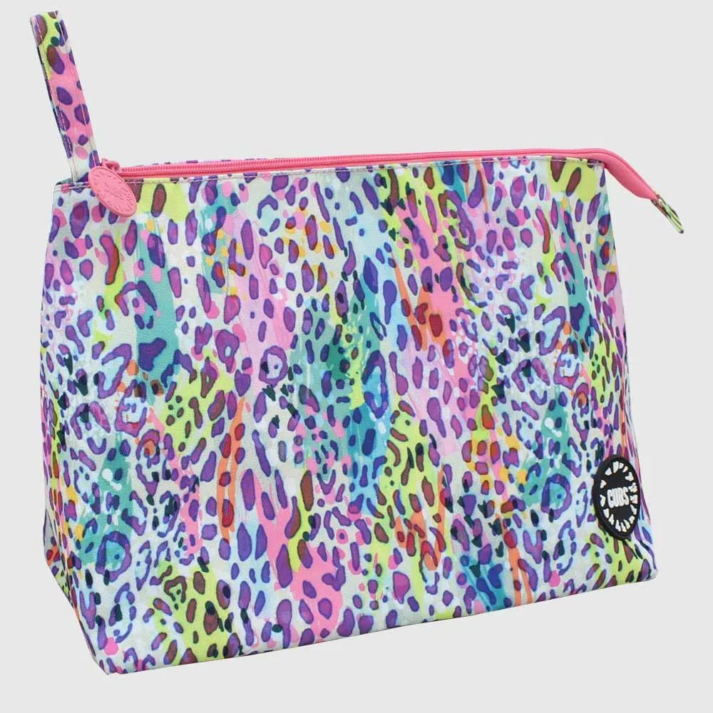Cubs Colorful Leopard Large Pouch