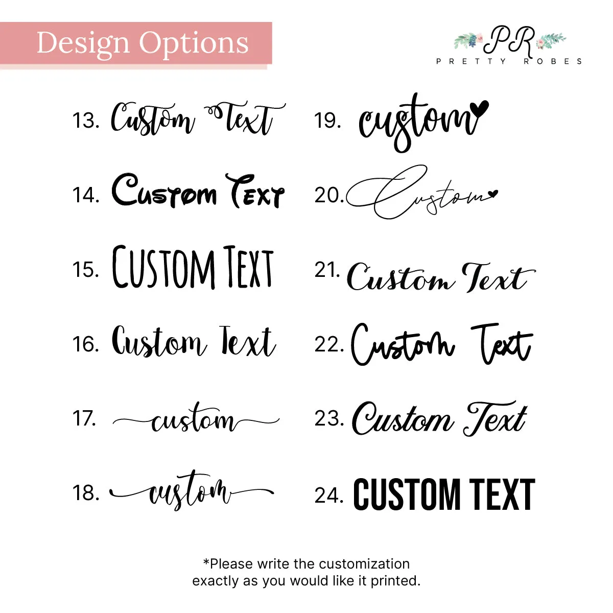 Cursive Bridal Makeup Bag Gifts