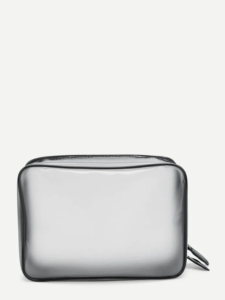 Double Zipper Clear Pouch
