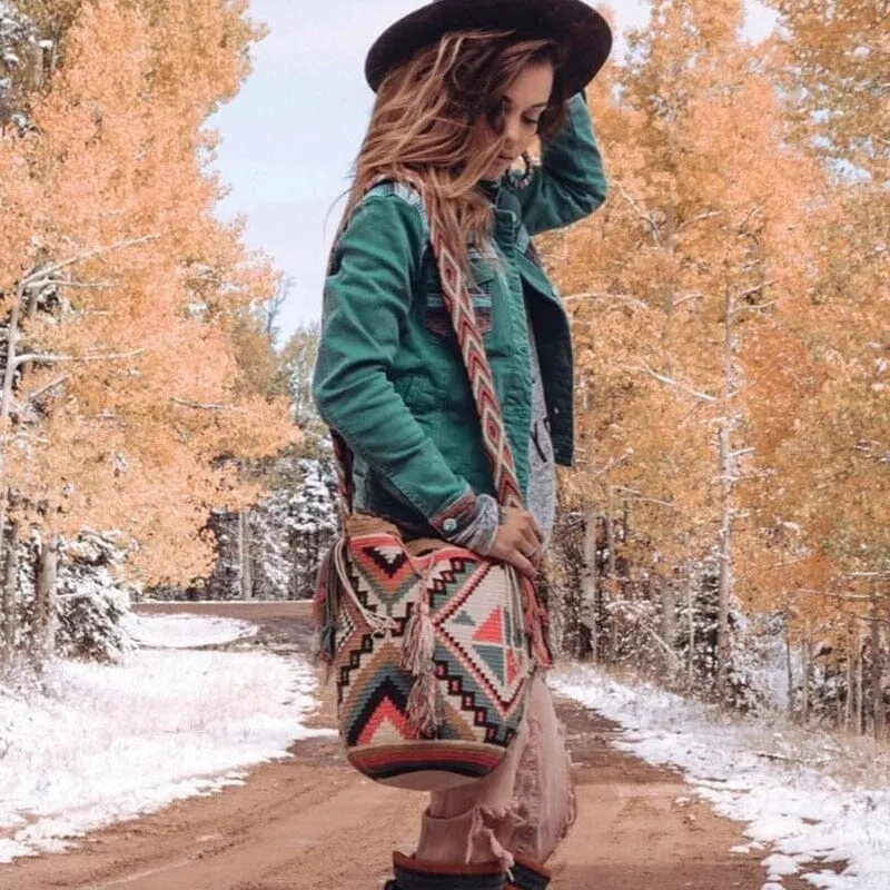 Earthy Tones Handbags | Desert Dreams Crochet Bags (L)