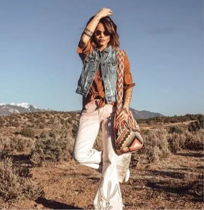 Earthy Tones Handbags | Desert Dreams Crochet Bags (L)