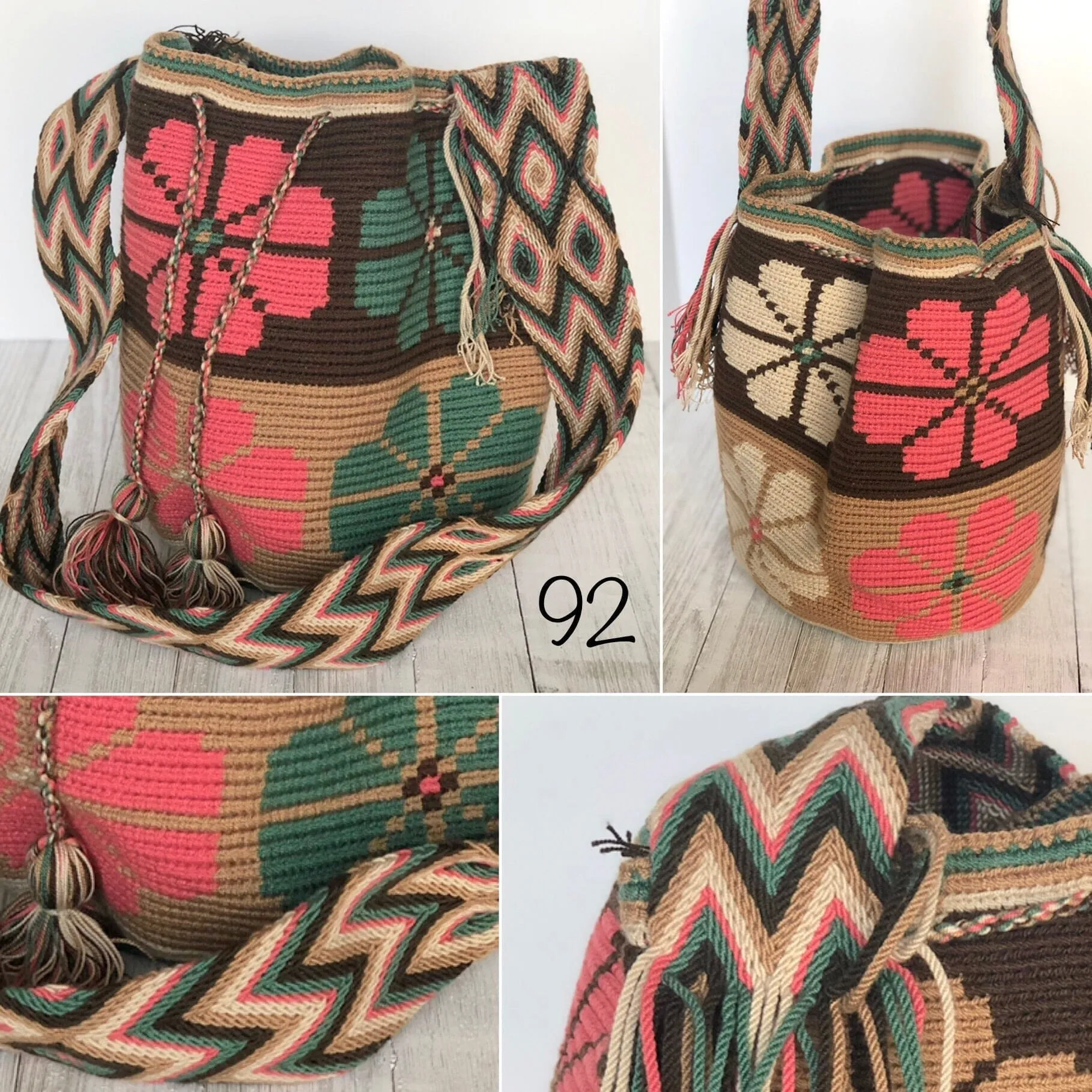 Earthy Tones Handbags | Desert Dreams Crochet Bags (L)