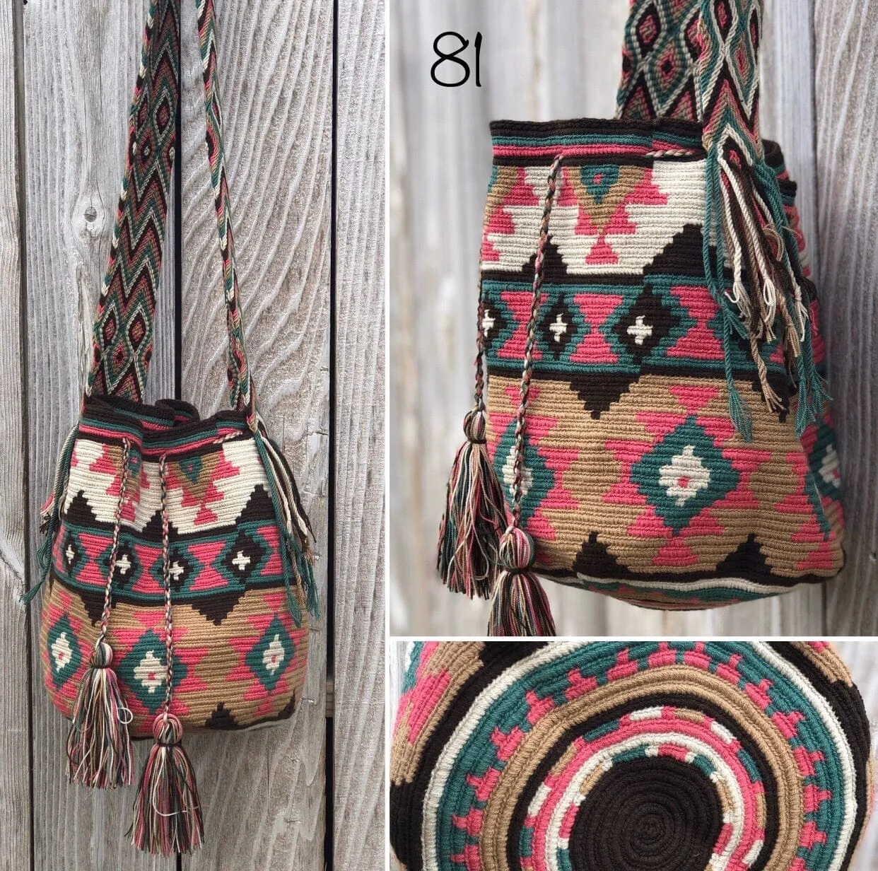 Earthy Tones Handbags | Desert Dreams Crochet Bags (L)