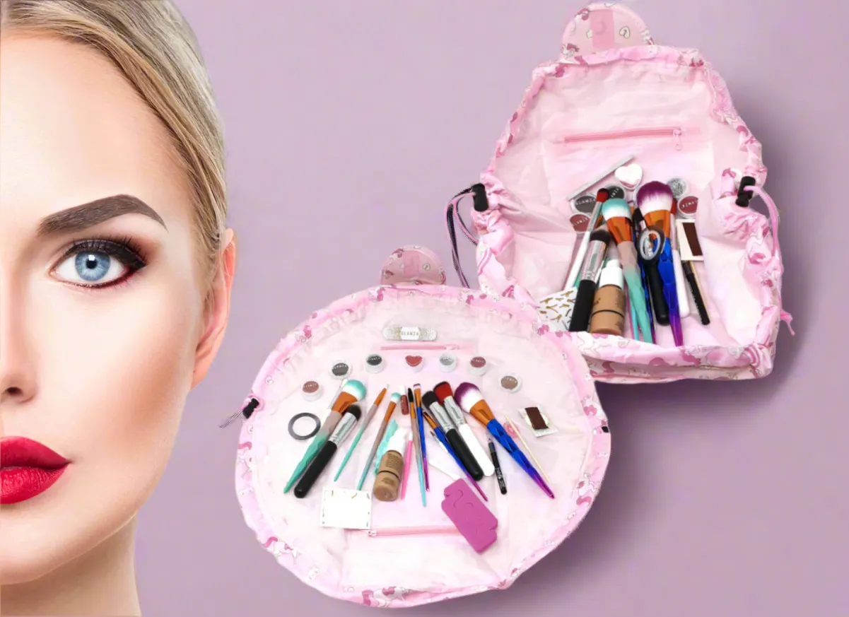 Glamza Drawstring Makeup Storage Bags - 4 Colours