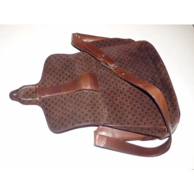 Gucci Vintage Pursesdesigner Purses Shades Of Brown In Leathersuede With Square G Logo Leathersuede