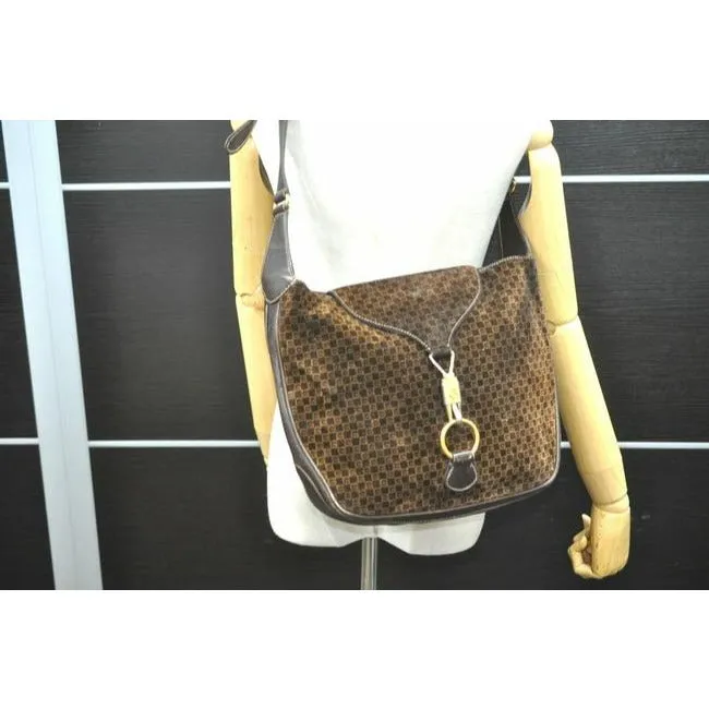 Gucci Vintage Pursesdesigner Purses Shades Of Brown In Leathersuede With Square G Logo Leathersuede
