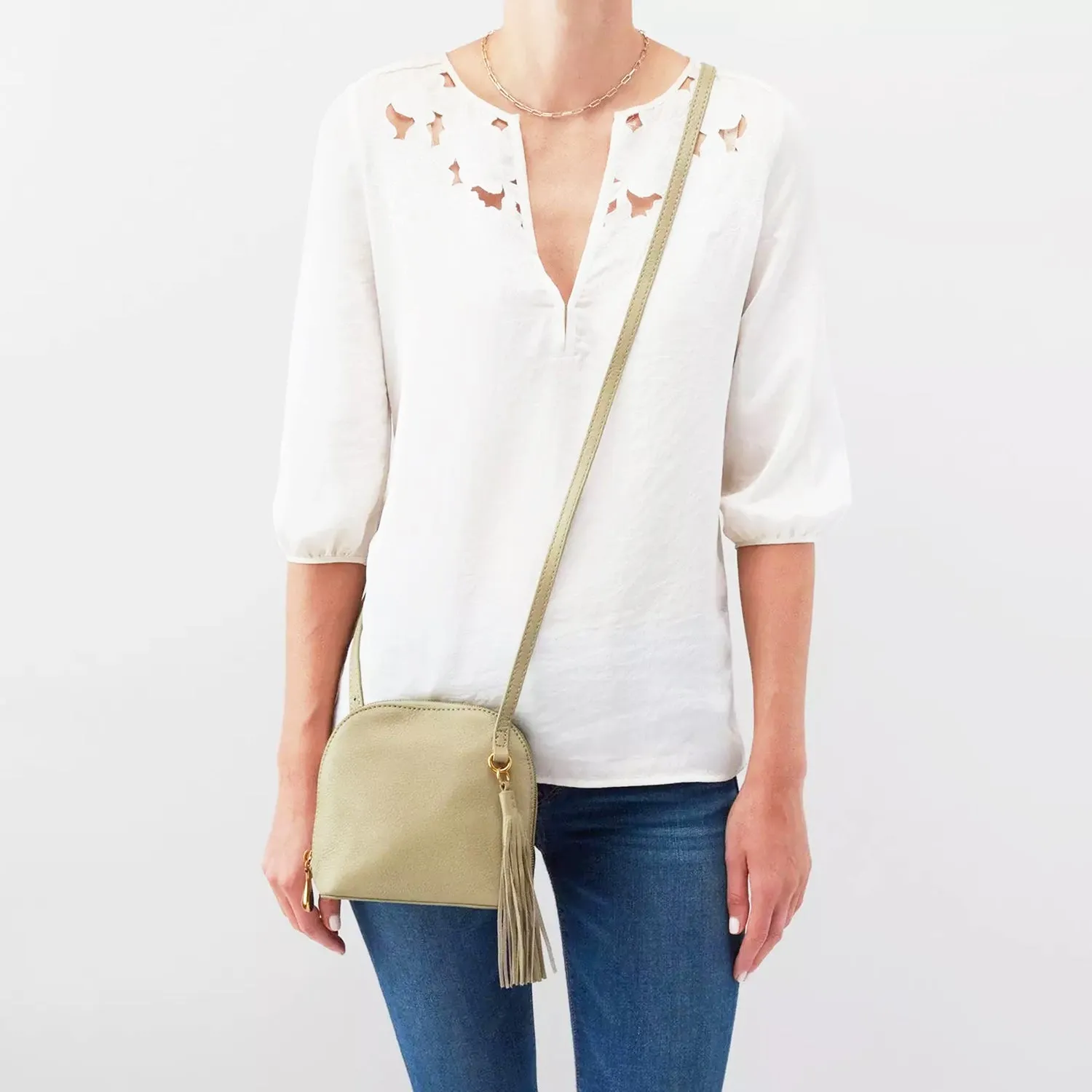 Hobo Nash Cactus Velvet Hide Leather