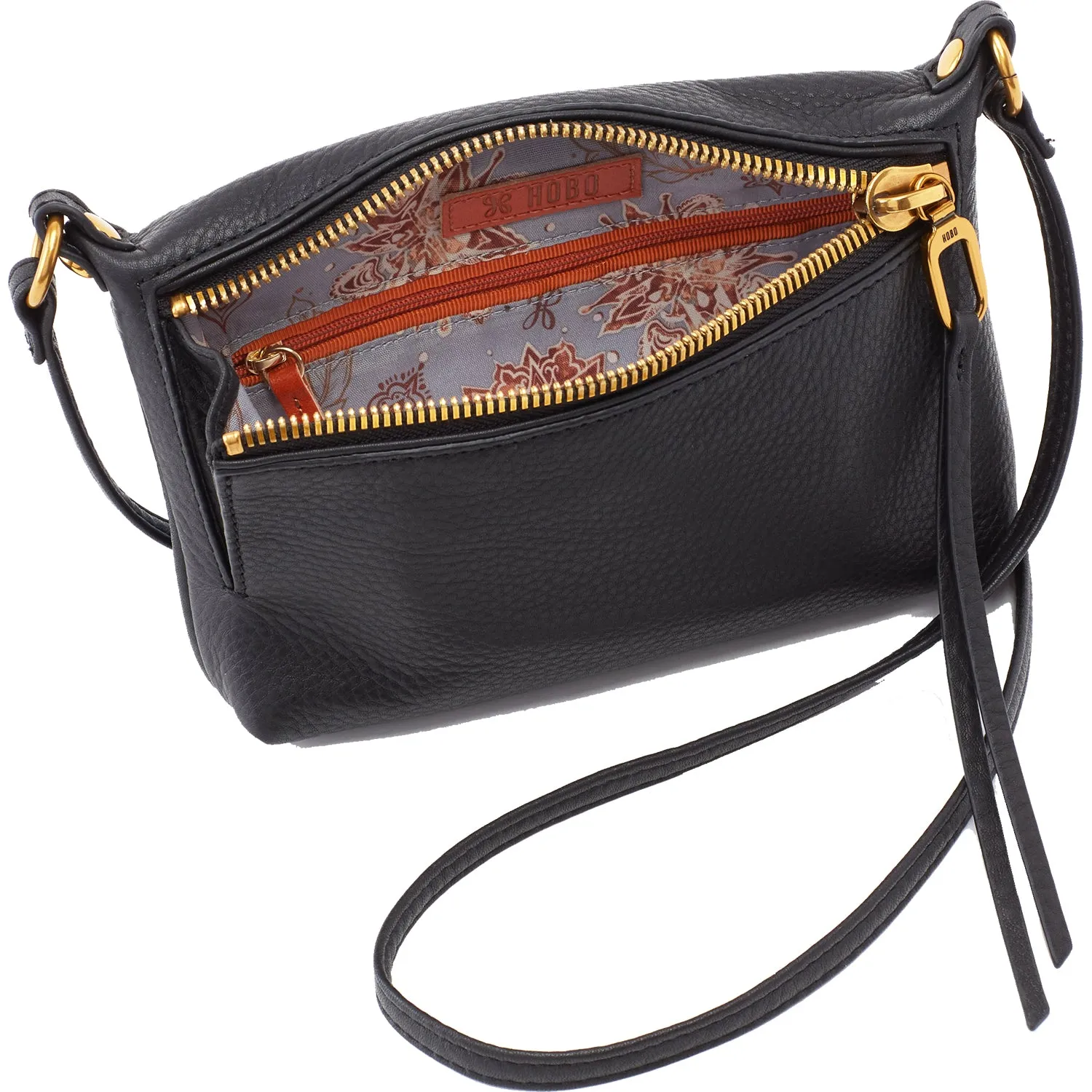 Hobo Pacer Black Velvet Hide Leather