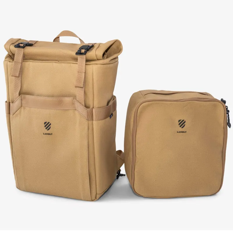 Langly Weekender Backpack With Camera Cube - Sand