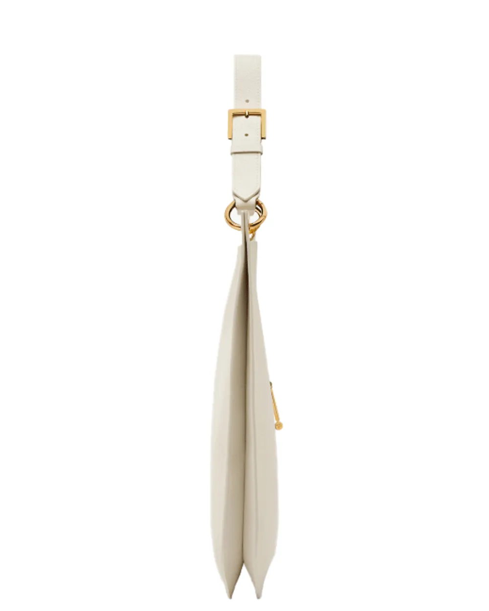 Large Tara Hobo Grain Leather Crossbody in Cream