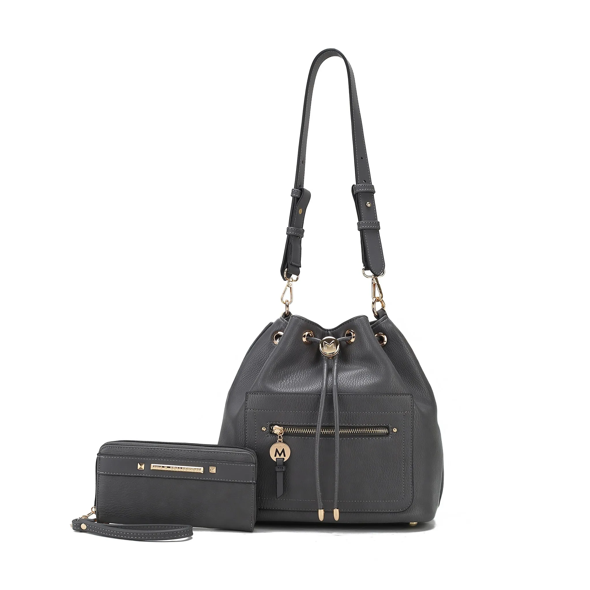 Larissa Bucket Bag and Wallet Set