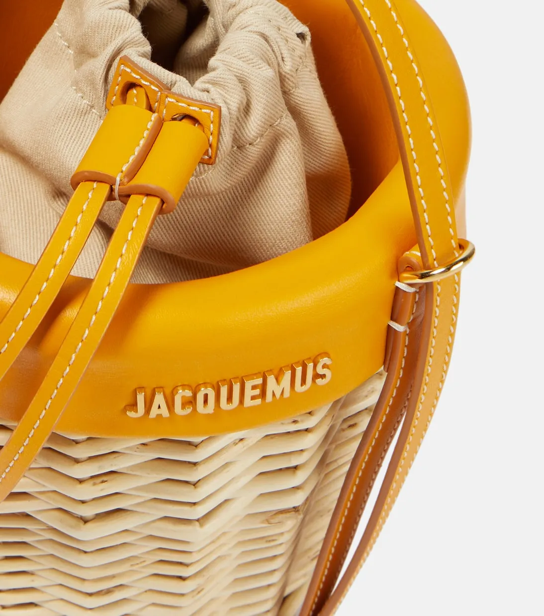 Le panier seau Jacquemus bucket bag, yellow