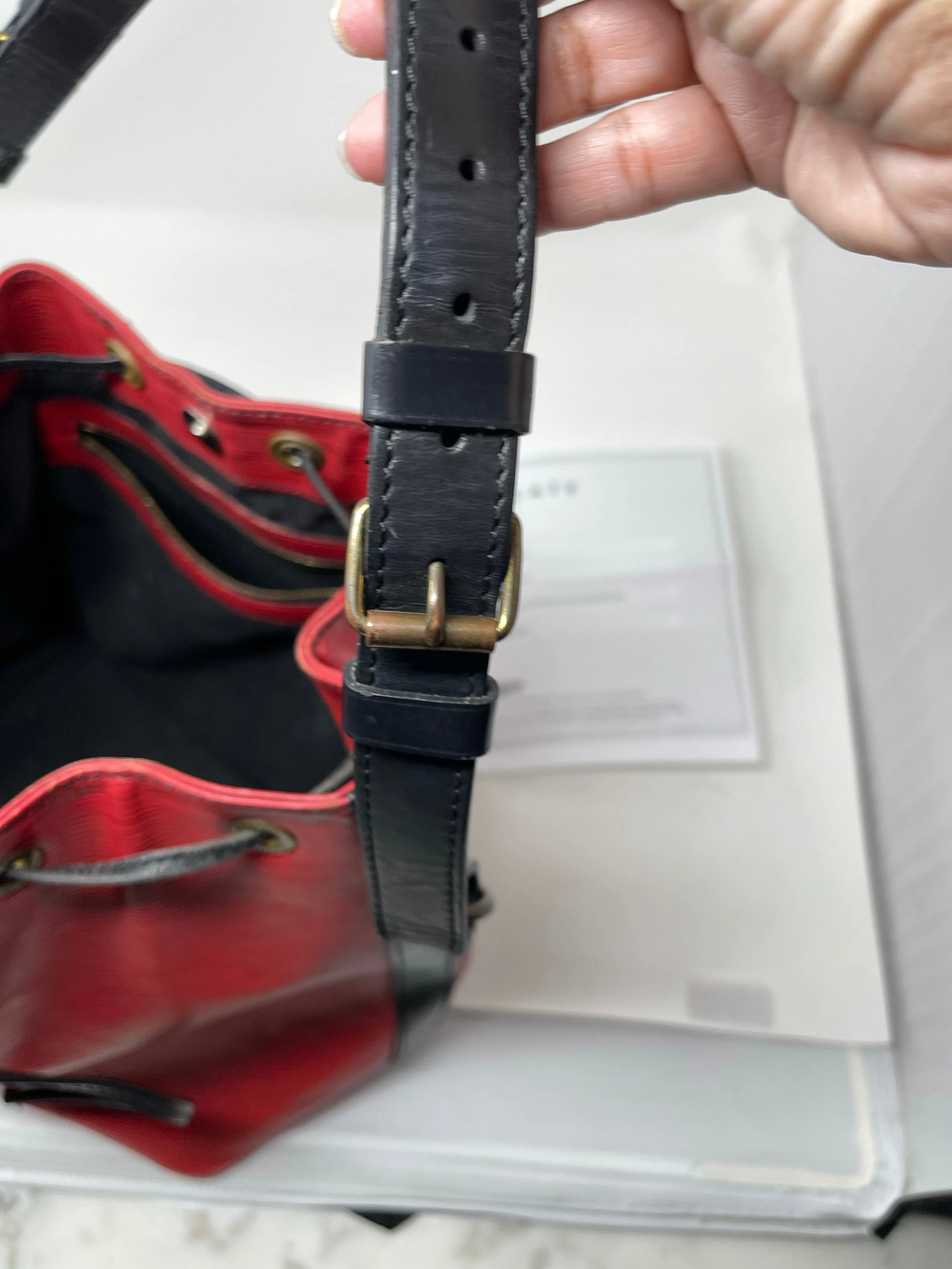 Louis Vuitton Epi Leather Noe Bucket Bag!