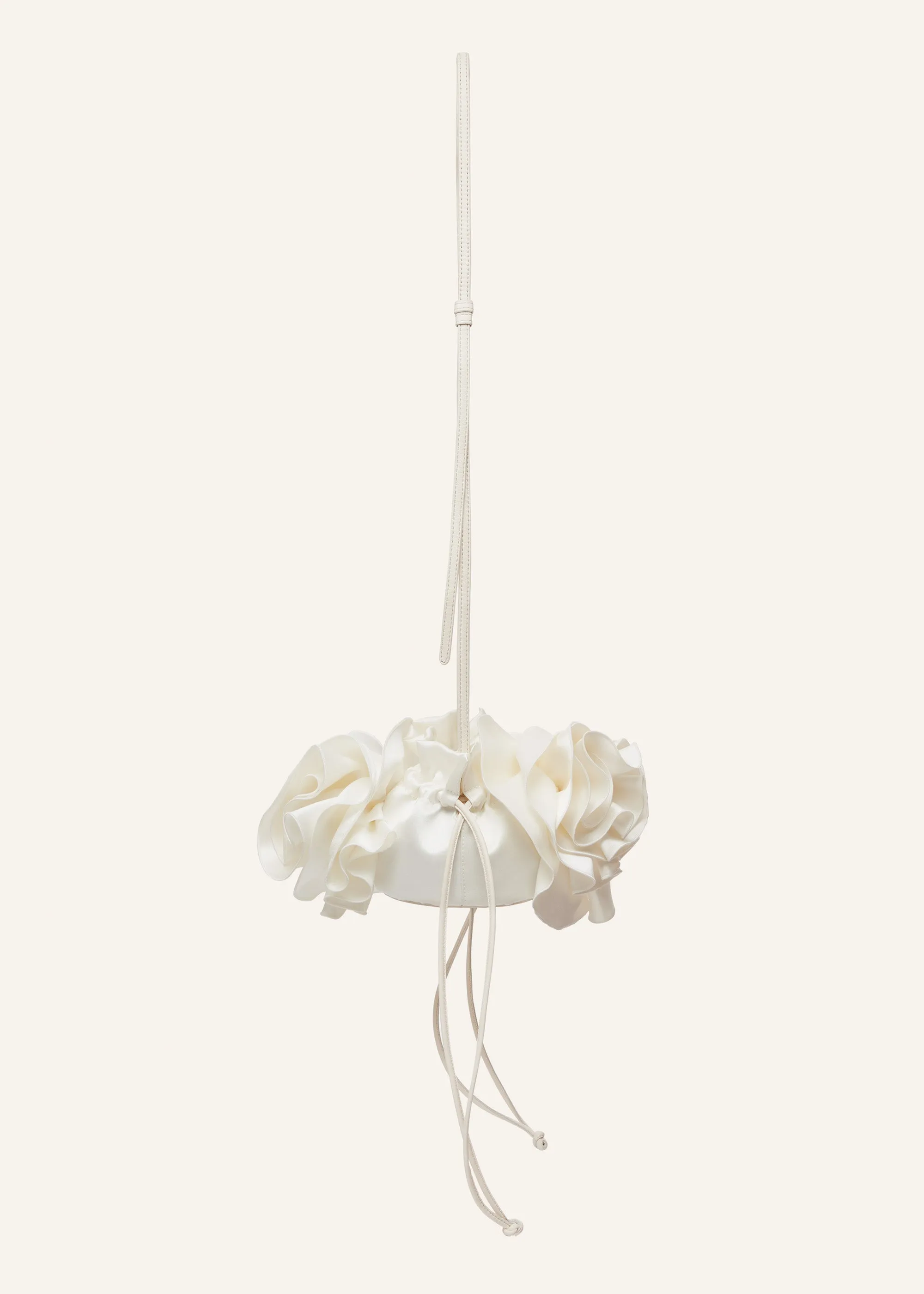 Magda bag in cream satin