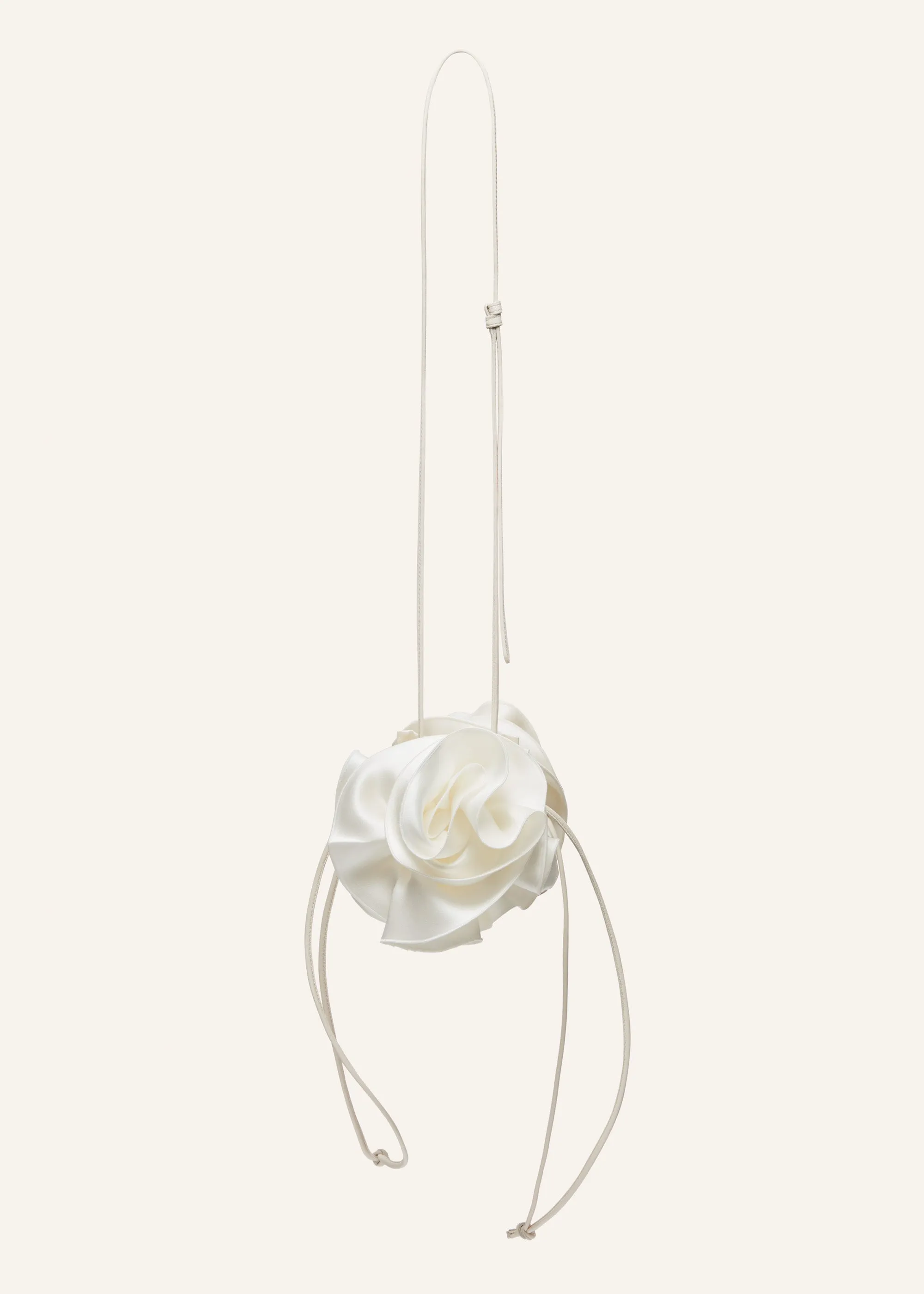 Magda bag in cream satin