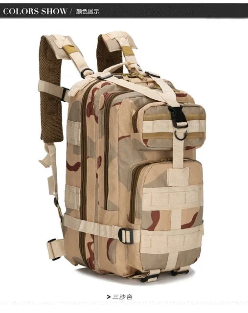 Men Military Tactical Backpack 30L Camouflage