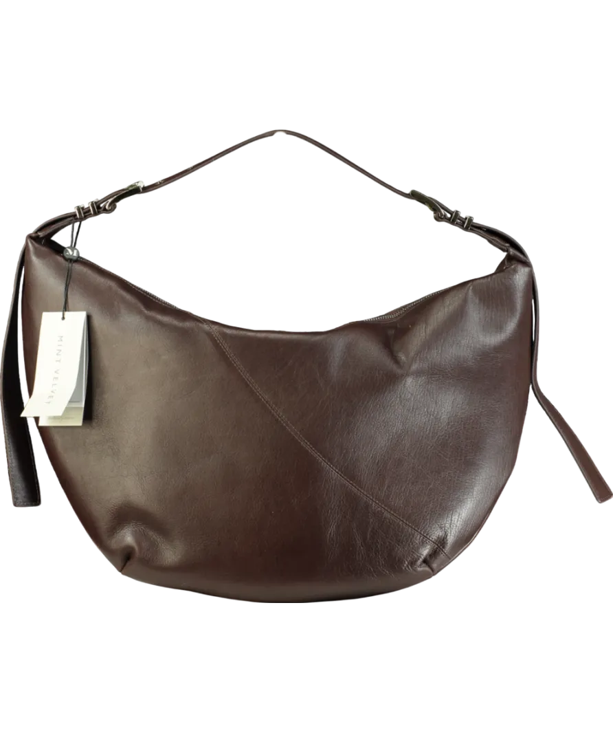 Mint Velvet Brown Roxy Leather Hobo Bag One Size