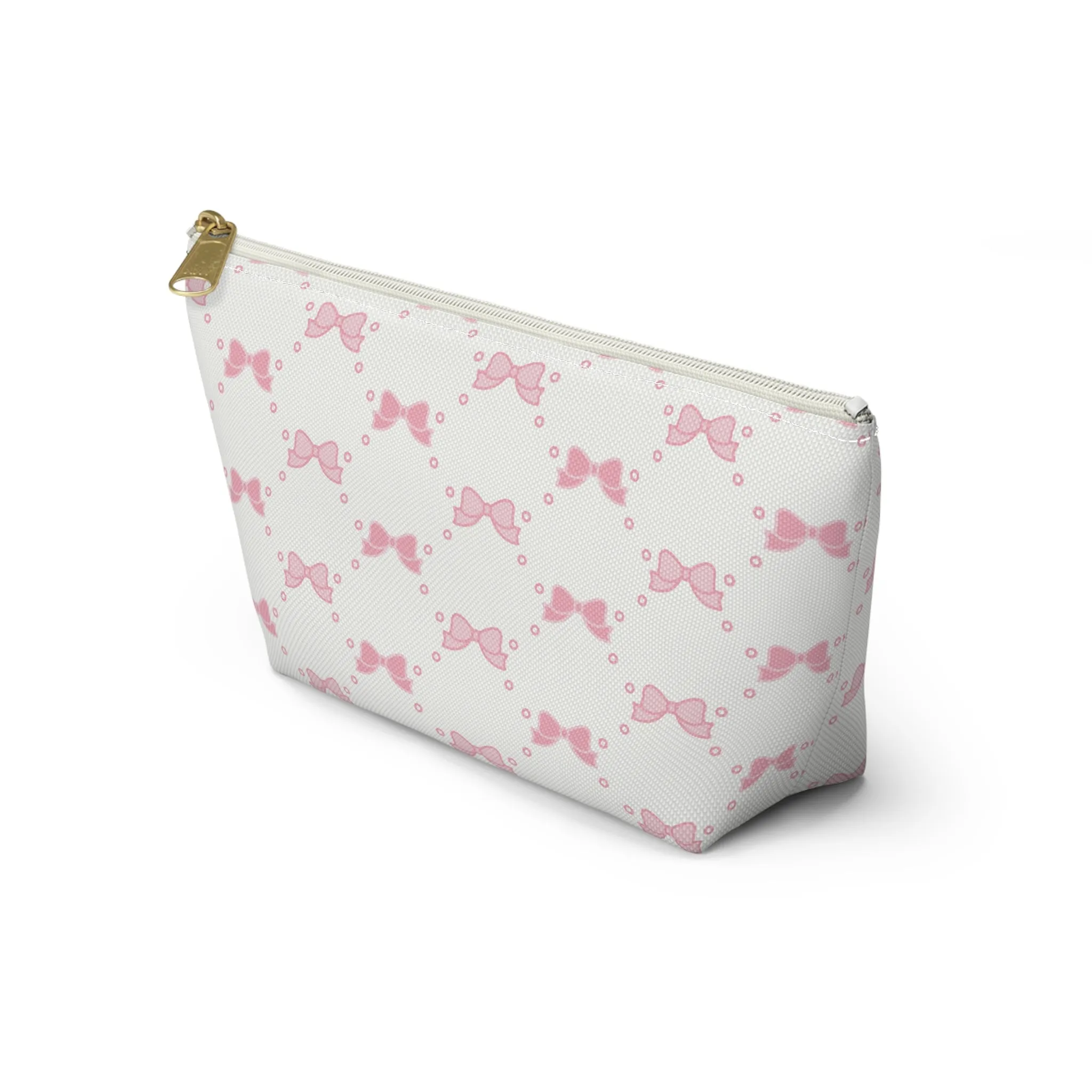 Pink Bow Makeup Bag - Graduation Gift, Bed Party Gift, Acceptance Gift, College Gift, Bow Aesthetic, Pink Bow, Coquette Aesthetic, Coquette